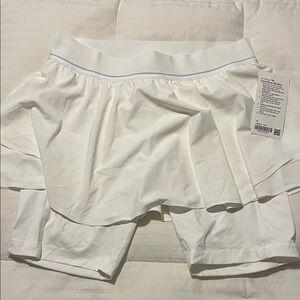 Lululemon Athletica White Tennis Skirt